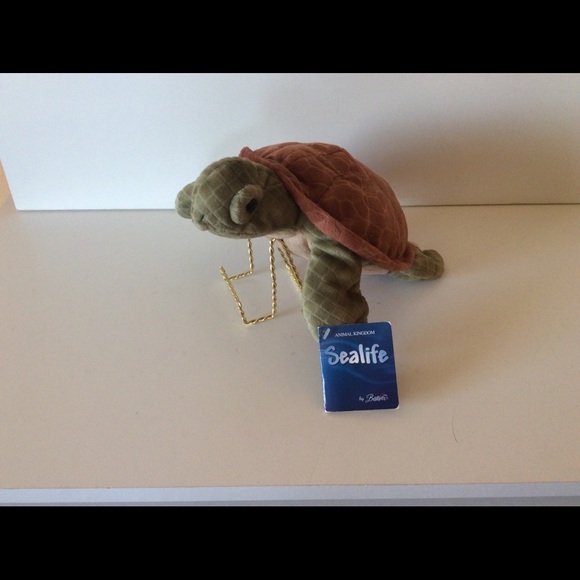 Animal Kingdom Realistic Green Sea Turtle Plush - Picture 7 of 11